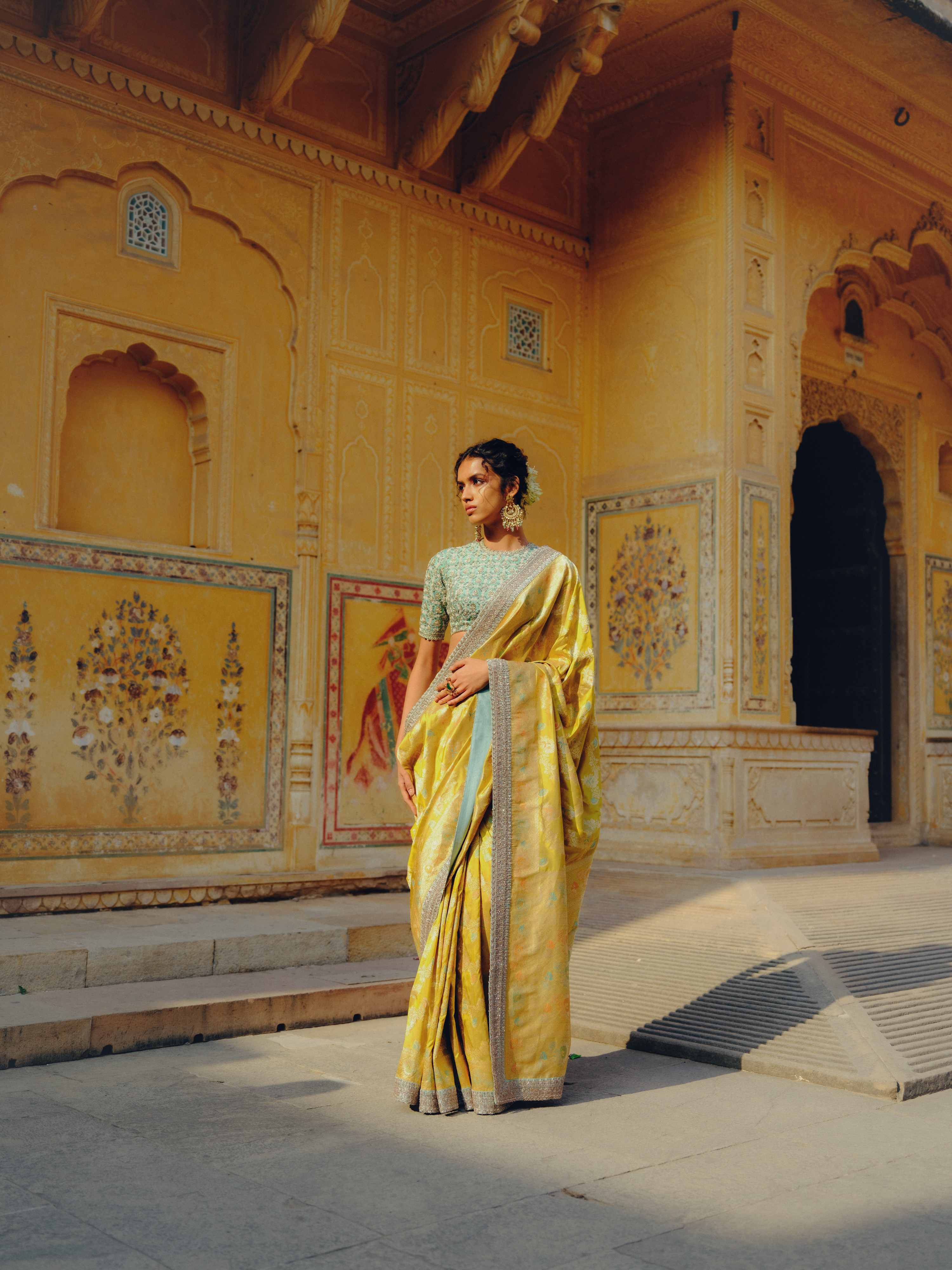 DEVIKA HANDWOVEN BANARASI SAREE SET