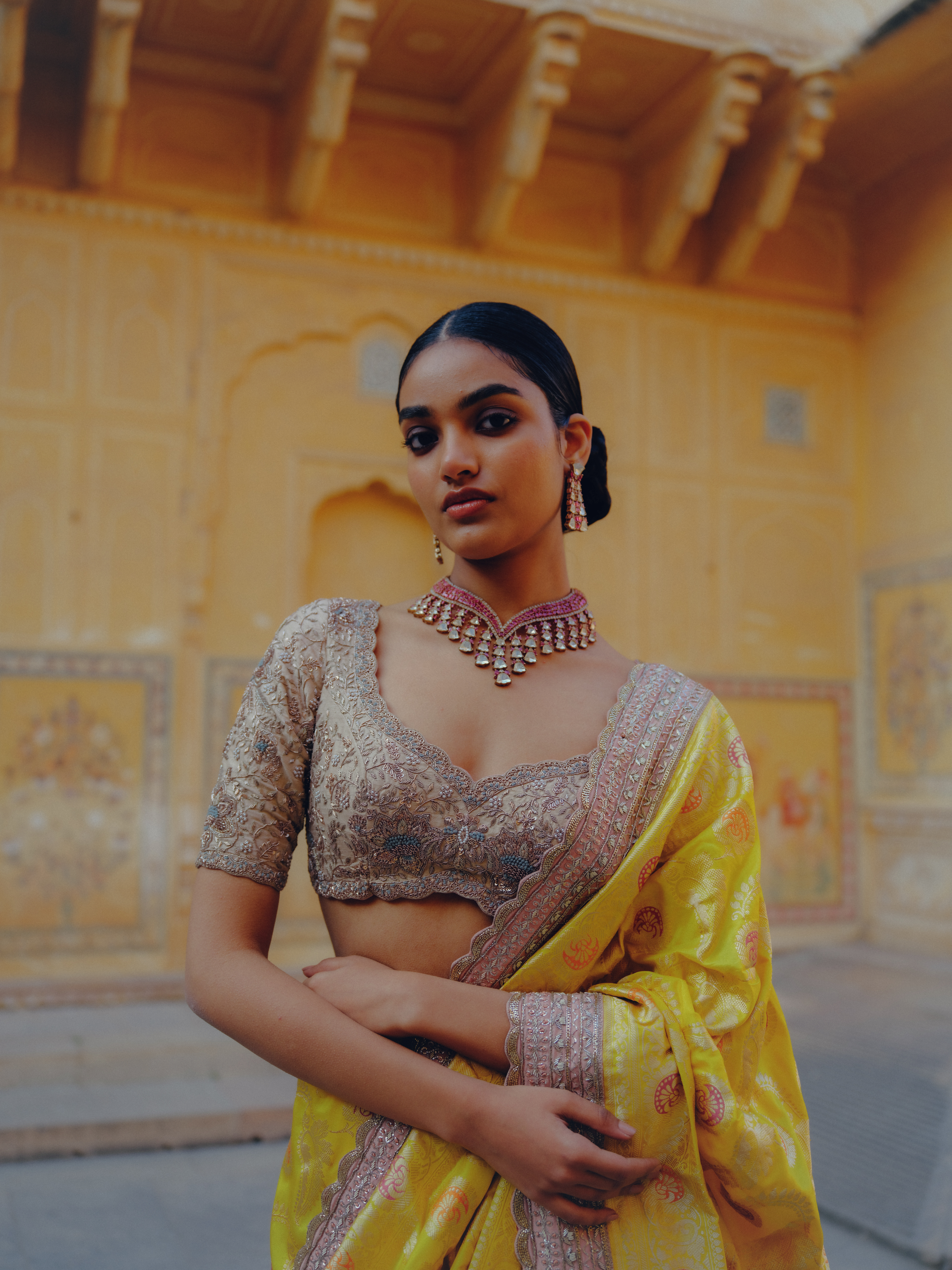 UJJWALA HANDWOVEN BANARASI SAREE SET